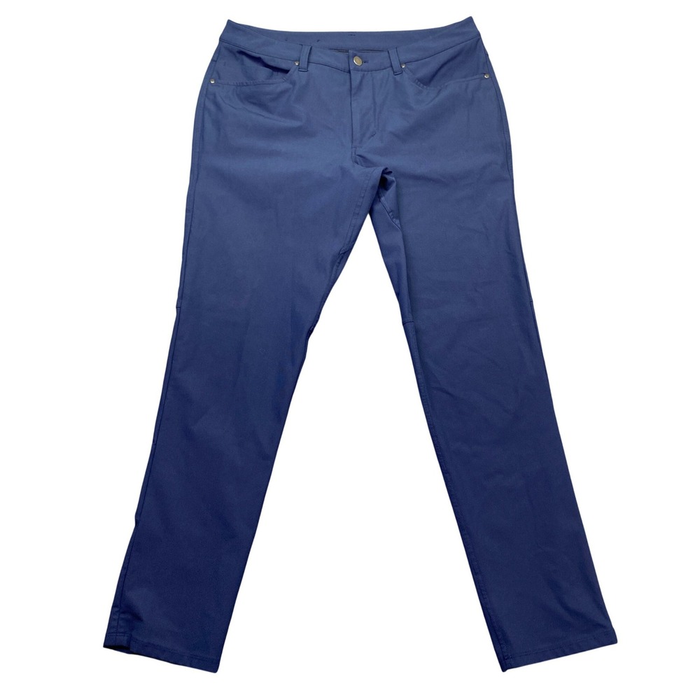 Lululemon ABC Pant Slim Navy Blue Mens Sz 33 Performance Trousers Preppy M5AD9S